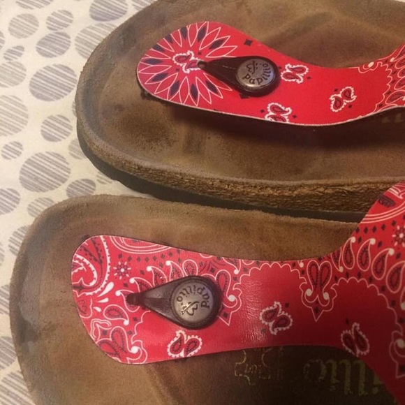 SOLD‼️ PAPILLIO By Birkenstock Gizeh Bandana Print Sandal - Picture 6 of 10